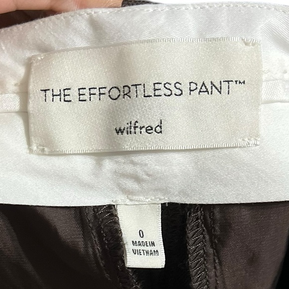 ARITZIA Wilfred The Effortless Linen Pleated Wide Leg Pants Trousers - Picture 7 of 9